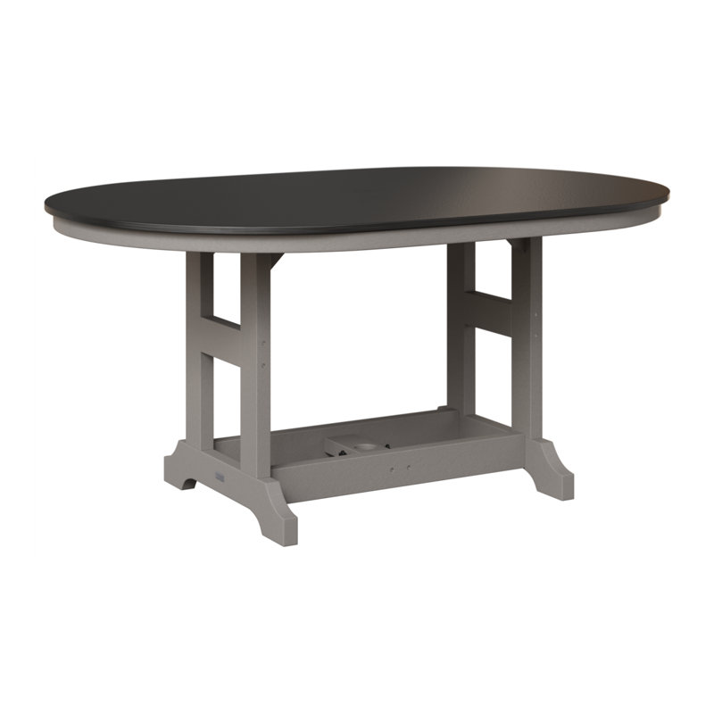 Table de salle à manger Berlin Classic, Gris clair, Noir martelé