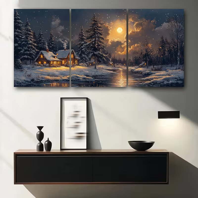 3 Piece Wrapped Canvas Wall Art, 40cm H x 30cm W