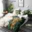 Literie Orylavena en microfibre à motif marbre vert émeraude, blanc et or avec 2 taies d'oreiller, format grand lit, 3 pièces (garnitures non comprises)-130162095-130700721