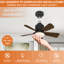 Silvya 45cm 5 - Blade E27 Socket Ceiling Fan with LED Light and Remote-1675319998