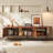 Luxury-modern high-end saddle leather TV cabinet-2066892716