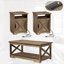 Ensemble de table de salon en bois de grange 3 pièces Chiara-1687531838