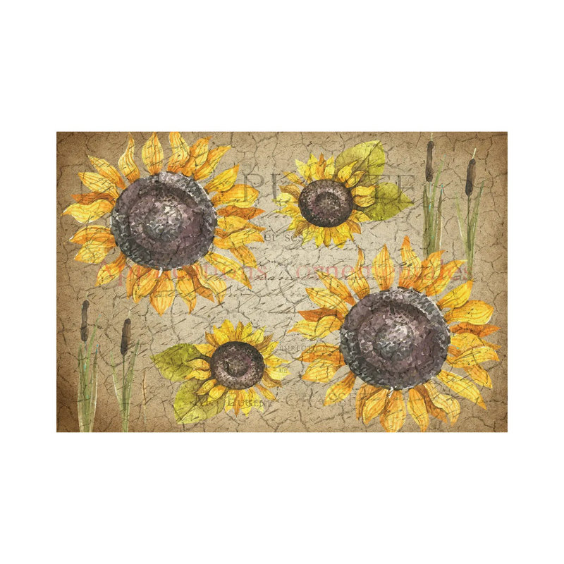 Sunflower Day by Kimberly Allen - Wrapped Canvas Painting, 66.04 cm H x 45.72 cm W x 3.175 cm D
