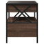 Daneli 40cm W Steel Bedside Table-2087432857