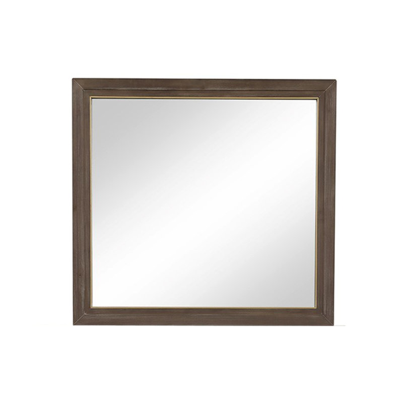 Miroir, aucun assemblage requis, finition noyer sablé