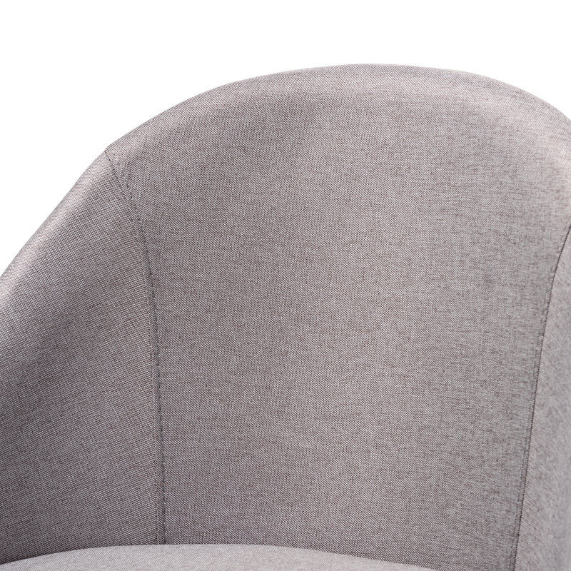 Hendrikus Swivel Upholstered Counter Stool with Solid Wood Frame, Gray, Counter Stool (26" Seat Height)