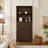 Freestanding Shoe Cabinet With 3 Flip Drawers. Hallway Space Saver. Solid , Walnut Color, Modern Design Narrow Rack Porch Organization. Metal Handles