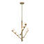 Cypress 3 Arm Opal Glass LED Chandelier-625634243