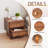 18.14'' Tall 2 Drawer Farmhouse Embossed Nightstands-1801318602