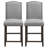 Red Barrel Studio Set Of 2 Nailhead Bar Stools Upholstered Counter Height Stool For Kitchen/dining Room-1792413109-1792413111
