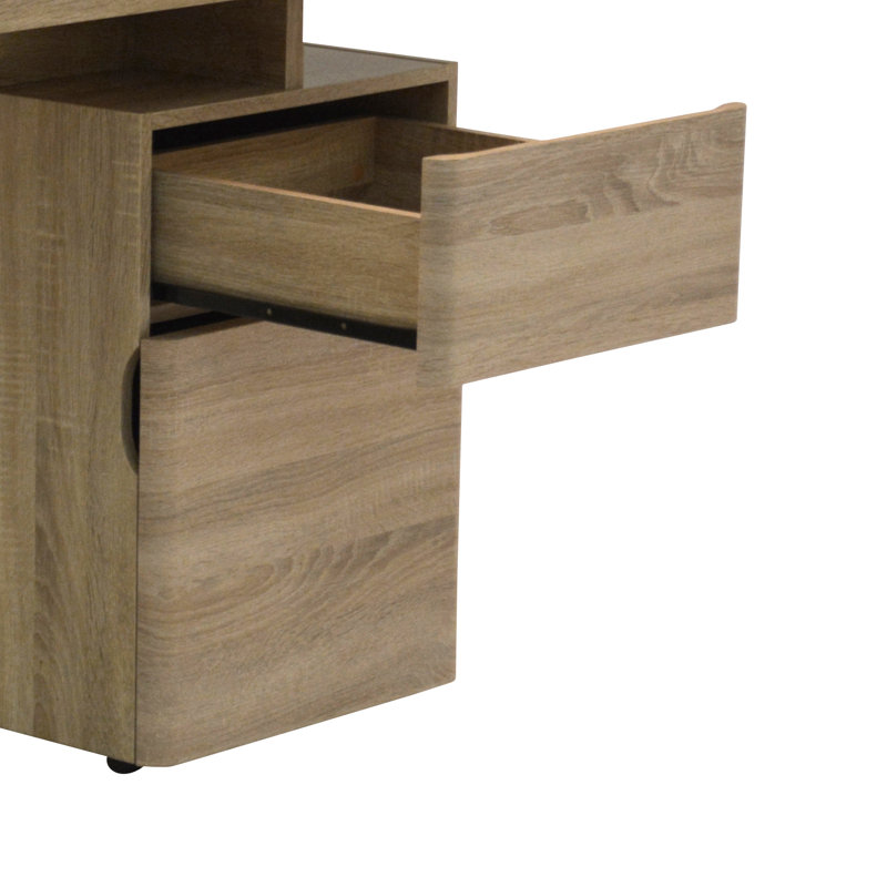 Cuuba Rectangular Writing Desk, Rough Sawn Oak