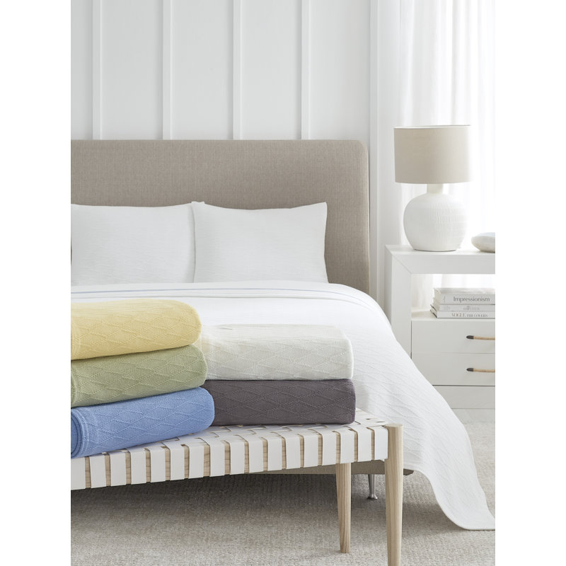 Cetara Blanket, White, Full/Queen