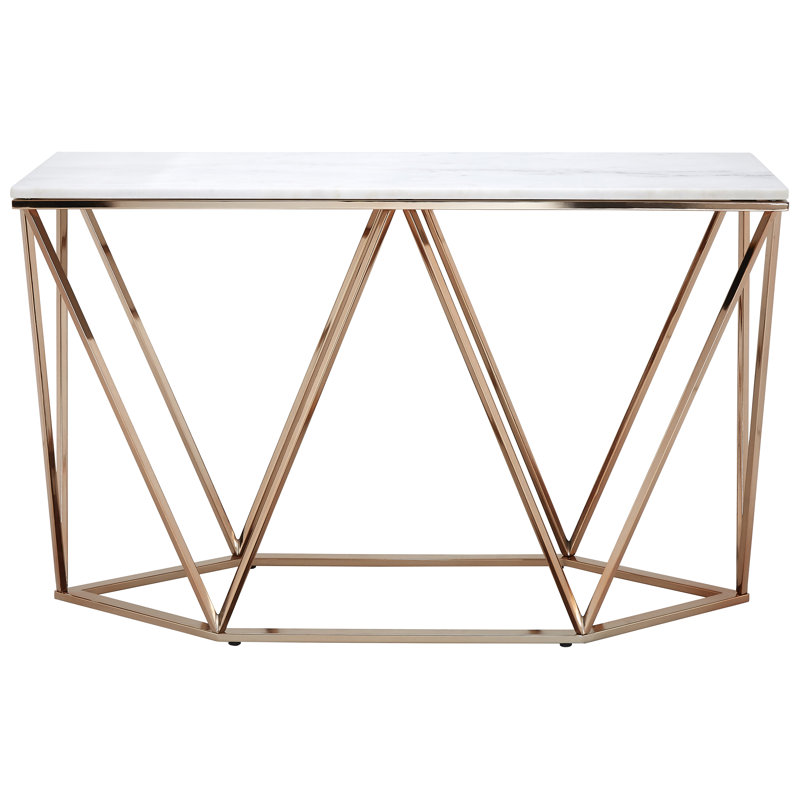 Fultz 120cm Marble Top Console Table