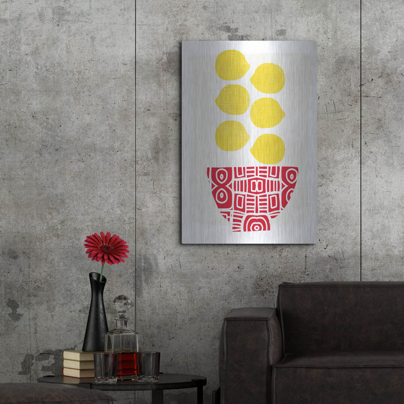 «Bowl Of Lemons» par Linda Woods, H 36 po x l 24 po