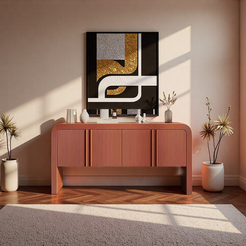 Armoire de rangement multifonctionnelle à grande capacité, Brun