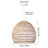 Nagle 1 - Light Natural Dome Pendant-676360799