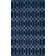 Glam Navy Blue Silver Area Rug