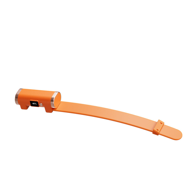 Multifunction Hand Warmer USB Wristband New Smart Temperature Control Hand Warmer Heating Quickly, Orange