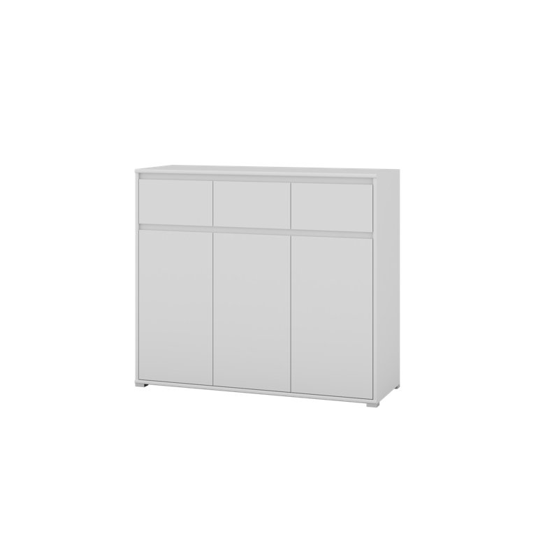 Roseannah 47.2 cm W Chest of 3 Drawers, White