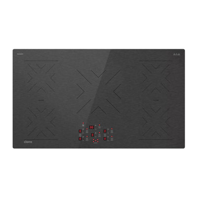 Plaque de cuisson à induction intégrée 36 po Pro Series avec zone Flex, Power Boost et conception en vitrocéramique noire ultra-mince sans cadre EuroKera