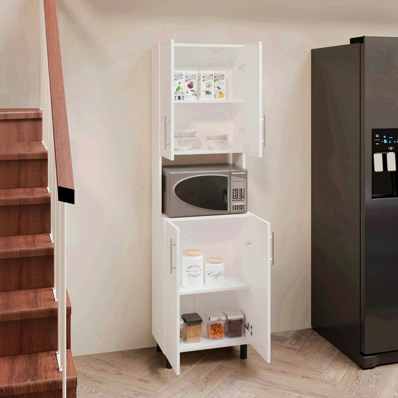 Garde-manger, 4 portes, 4 tablettes