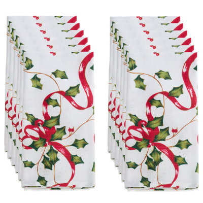 Serviette avec holly et serviette ruban Savell