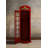 Red Old English Telephone Booth  Pool Cue Rack By RAM Game Room
