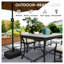 Base de parasol de patio remplissable Outsunny