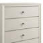 Commode à 5 tiroirs de 30,37 po de large blanc