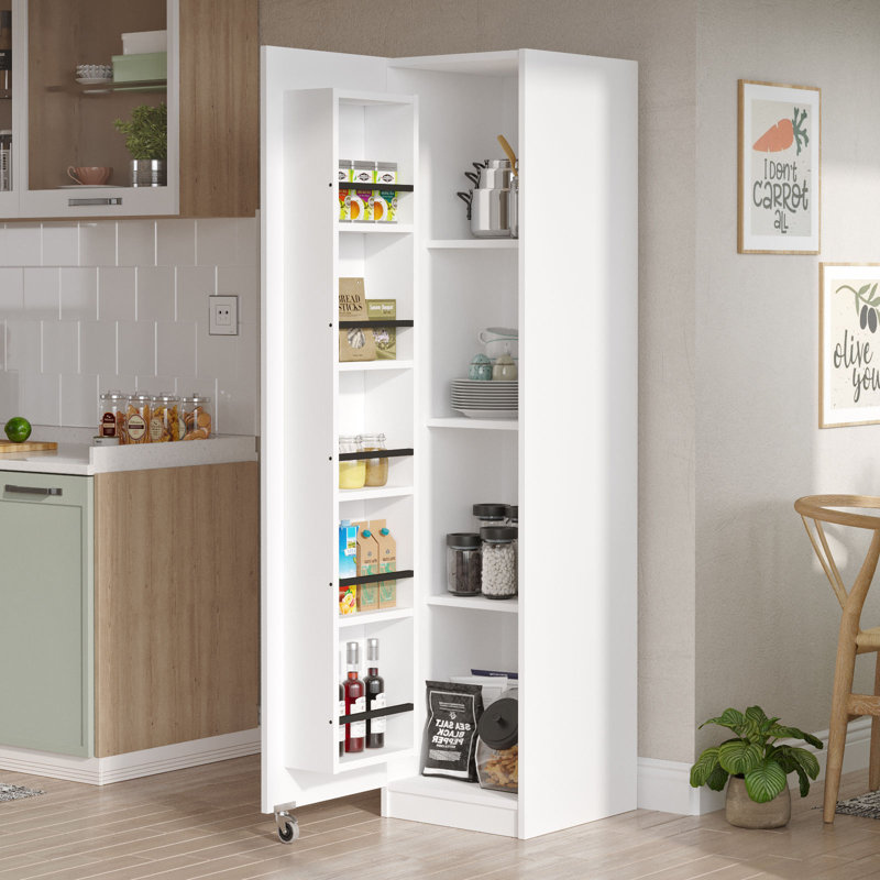 Roshaad Kitchen Pantry, White