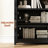 Kalaen 69" Arched Display Wood Cabinet Adjustable Shelves-1770552801