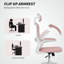Chaise de bureau ergonomique, chaise de bureau avec support lombaire, gris-837857968-837857982