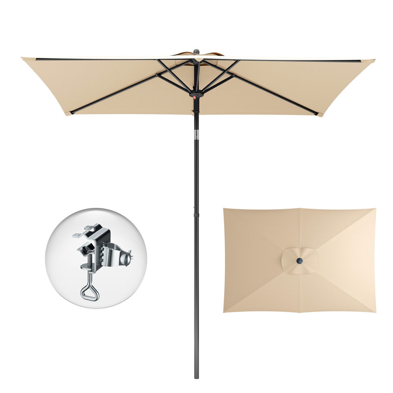 210cm Balcony Parasol, Beige