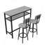 Ensemble de table de bar 3 pièces avec 2 tabourets de bar-1999437088