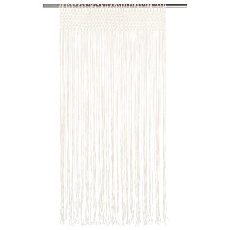 Kaci Sheer Curtain Single Panel, Cream