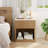 22.44'' Fluted Nightstand with 1-Drawer and Open Cubby (Set of 2)