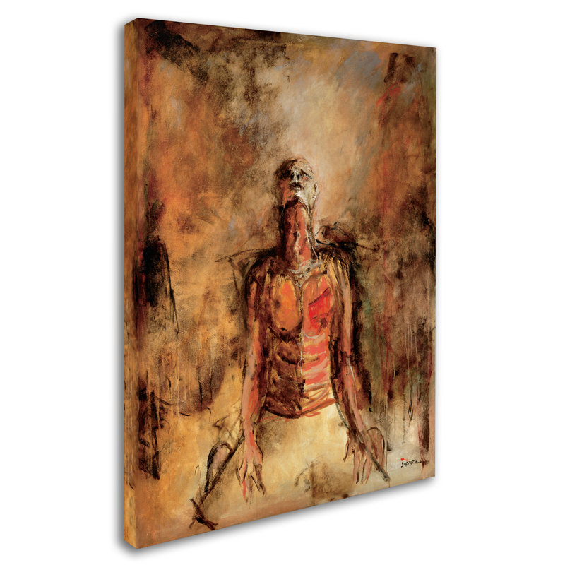 « total renonciation », reproduction d’art sur toile tendue, H 47 po x l 35 po x P 2 po
