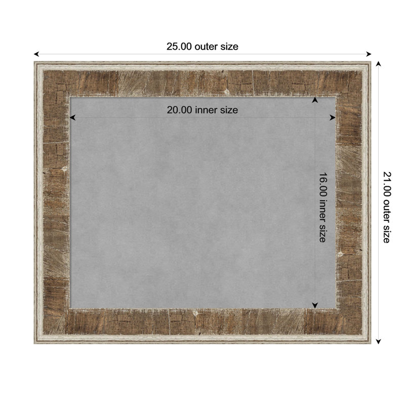 Tableau magnétique Farmhouse Brown, H 21 po x l 25 po