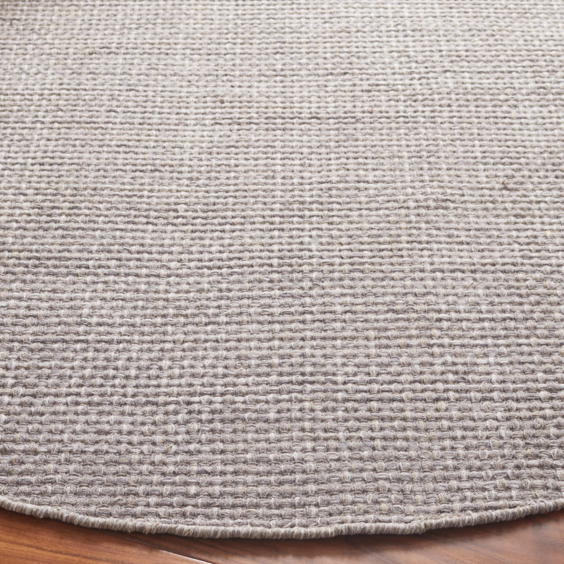 Clenon Flatweave Cotton Rug, Round 6'