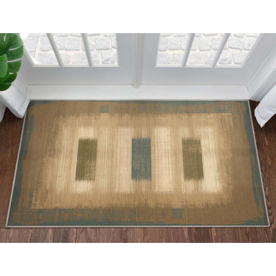 Tapis brun à tissage plat Kehr Modern