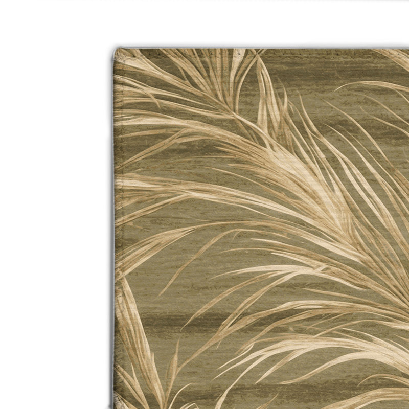 Tapis d'intérieur et d'extérieur brun Botanical, Rectangulaire 2 pi x 3 pi