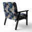 Chaise d'appoint florale Cobalt-6885401