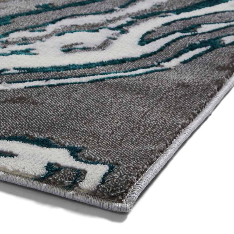 Chessman area rug Machine Woven Rectangle Grey, Rectangle 120 x 170cm