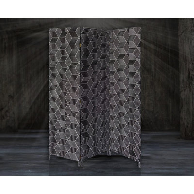 Siragan 47" W x 71" H 3 - Panel Folding Room Divider