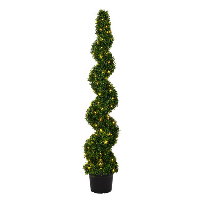 Topiaire 60 "en buis artificiel en pot