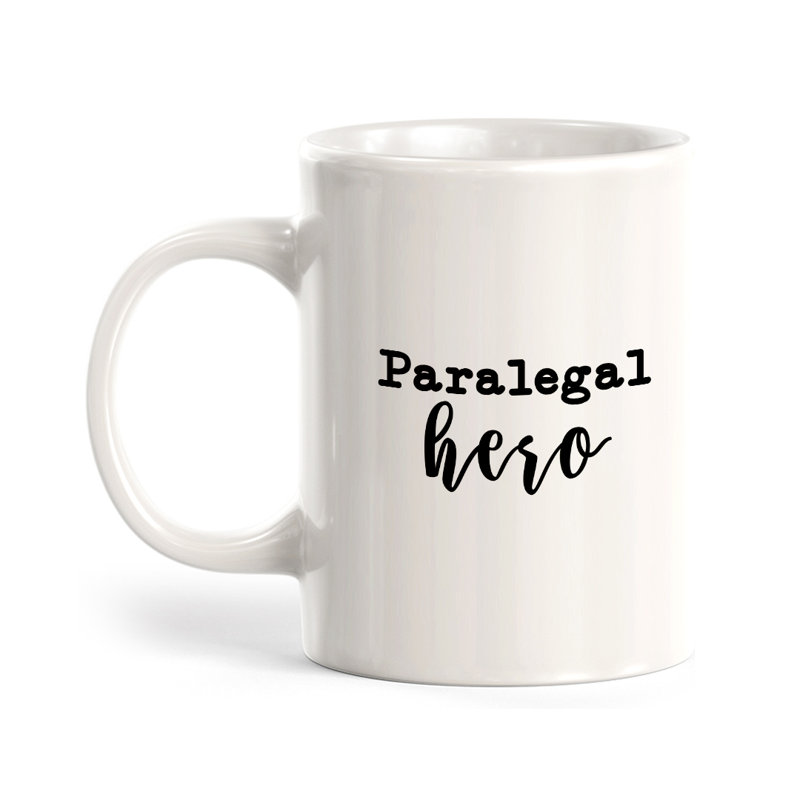 Grande tasse à café Dale, 11 oz, « Paralegal Hero Cursive »