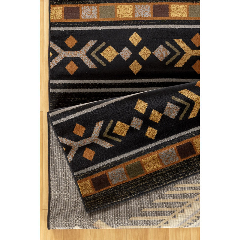 Tapis durable en polypropylène Southwest parfait pour les maisons modernes et les endroits très passants