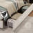 Full Size Tufted Corduroy Upholstered Platform Bed Frame - Wingback Headboard, 4 Storage Drawers, Strong Wooden Slats, No Box Season Needed, Bedroom Furniture, White-9019270-9019265