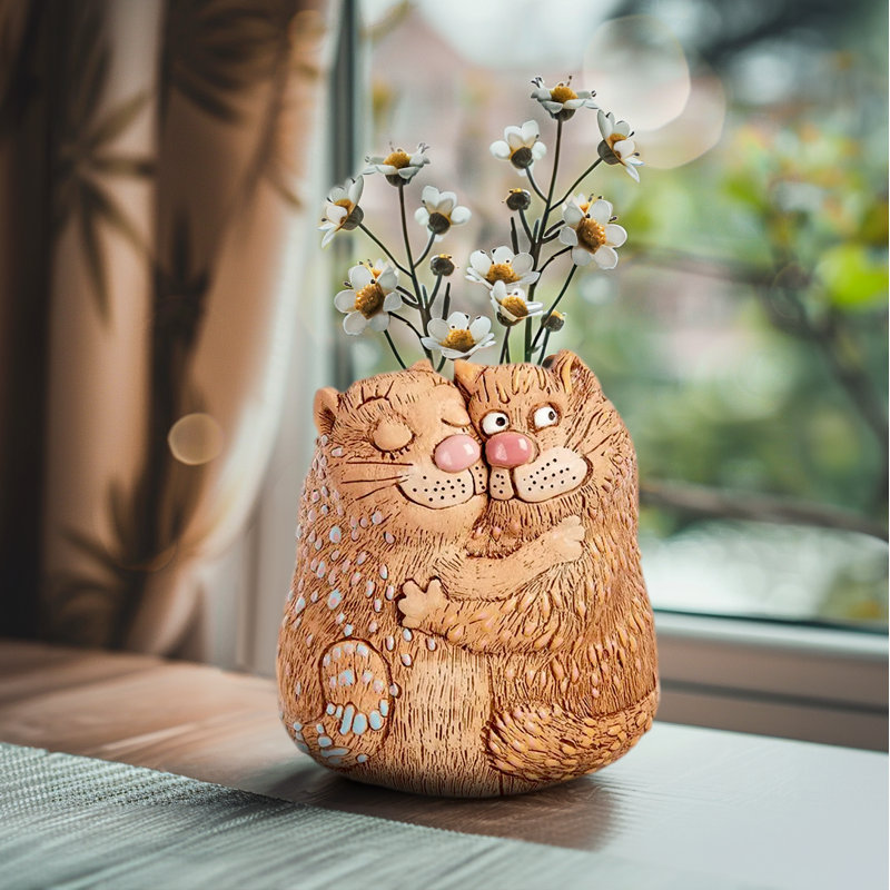 Flurin Cats in Love Pot Planter