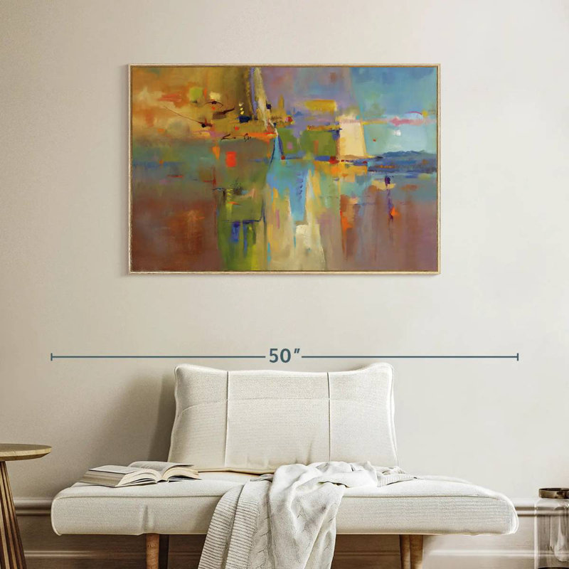 Réflexions atypiques, Cadre flottant en bois naturel, 40 po x 27 po